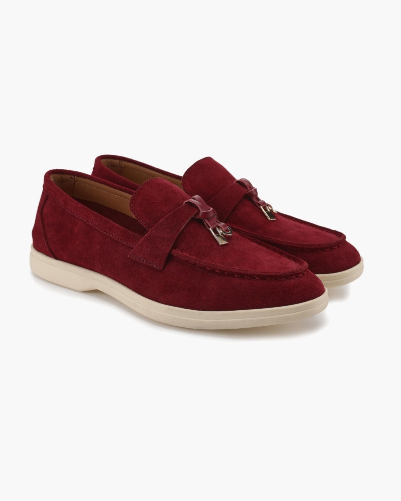 Suede Bit Loafer – Women's Luxury Slip-On Shoes
