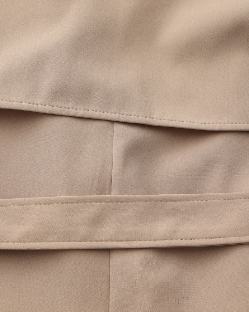 Classic Belted Trench Coat – Women's Mid-Length Outerwear