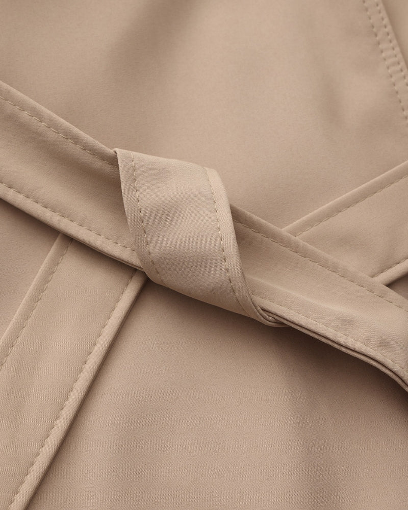 Classic Belted Trench Coat – Women's Mid-Length Outerwear