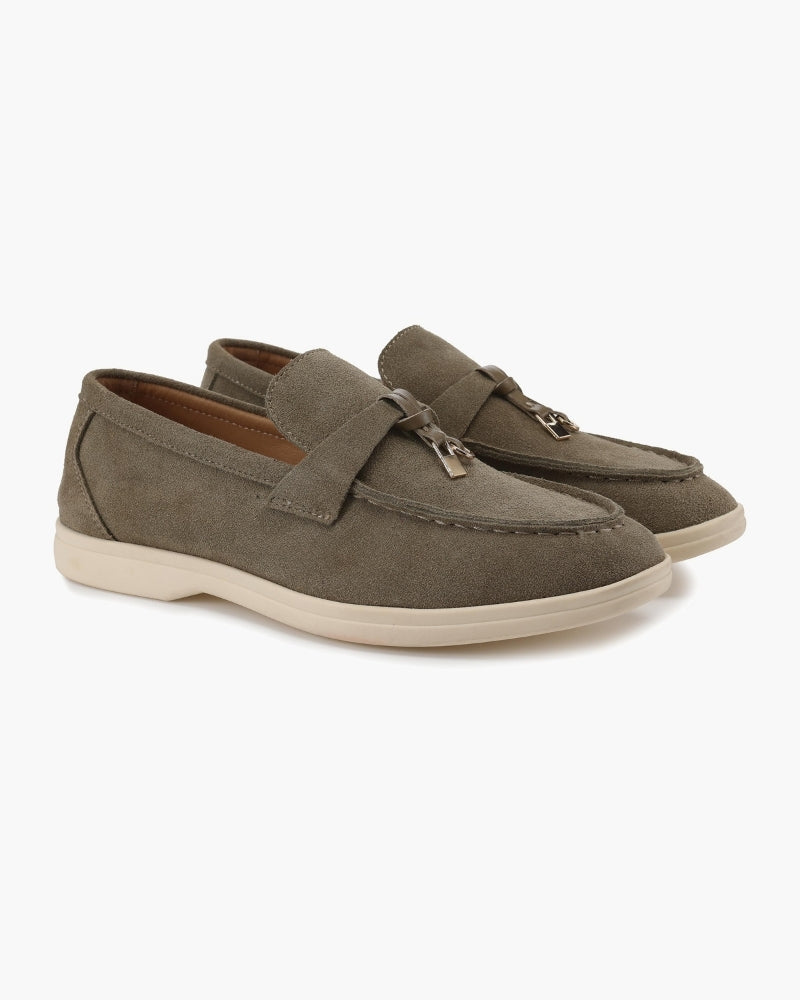 Suede Bit Loafer – Women's Luxury Slip-On Shoes