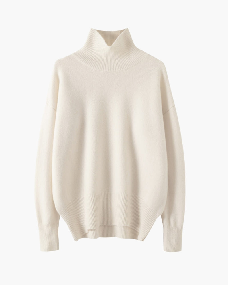 Ribbed Knit Turtleneck – Women's Luxury Essential