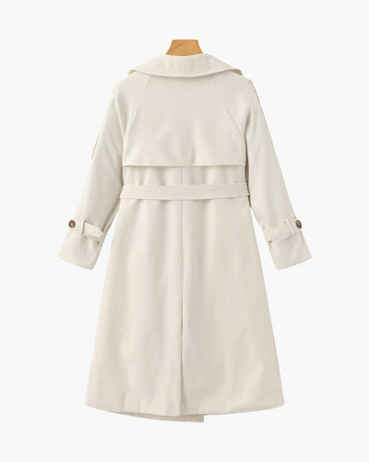 Classic Belted Trench Coat – Women's Mid-Length Outerwear