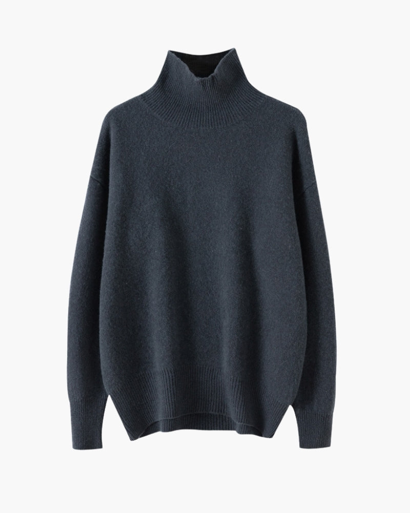 Ribbed Knit Turtleneck – Women's Luxury Essential