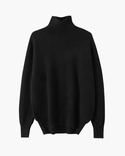 Ribbed Knit Turtleneck – Women's Luxury Essential