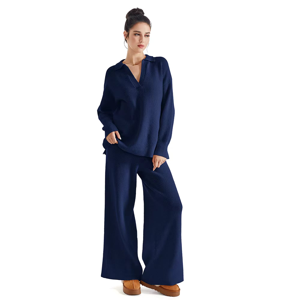 Soft Knit Two-Piece Loungewear Set