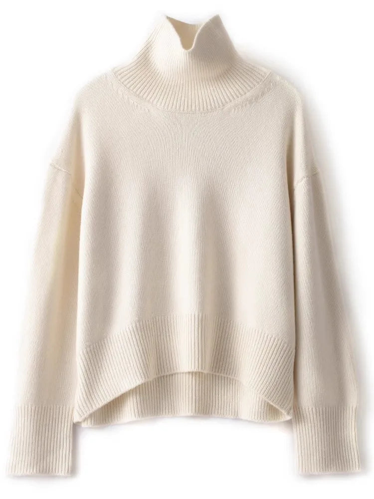 Pure Cashmere Turtleneck Sweater