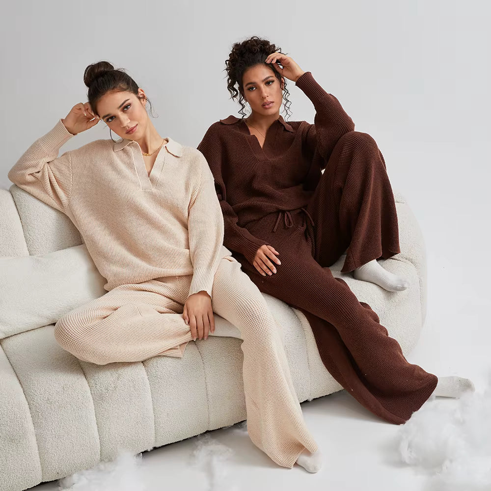 Soft Knit Two-Piece Loungewear Set