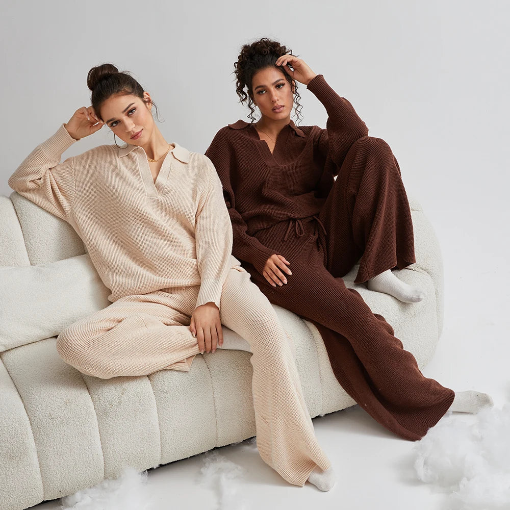 Soft Knit Two-Piece Loungewear Set