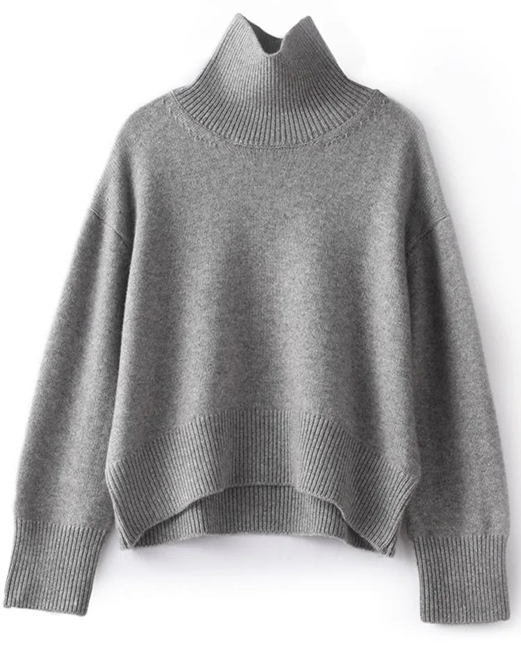 Pure Cashmere Turtleneck Sweater
