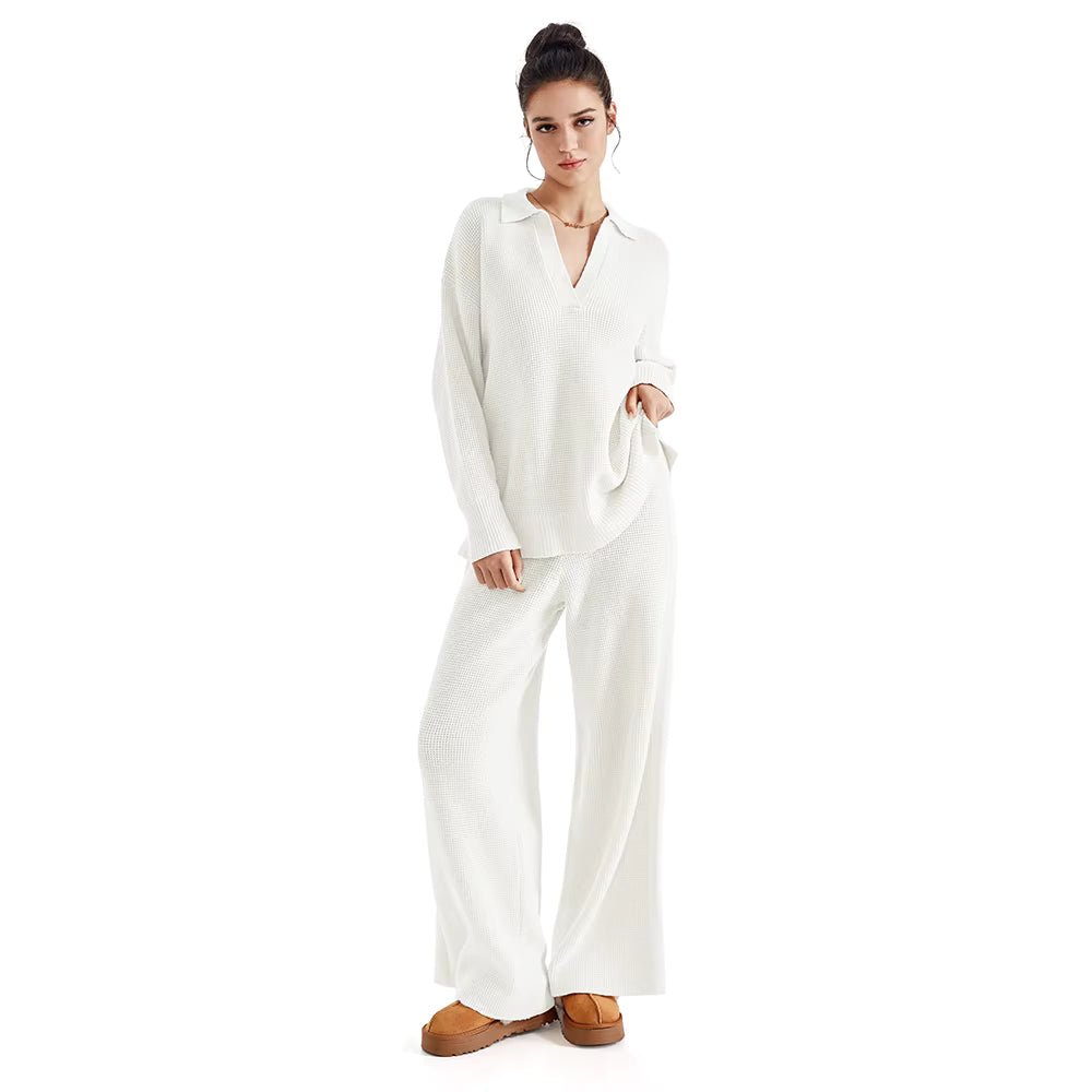 Soft Knit Two-Piece Loungewear Set