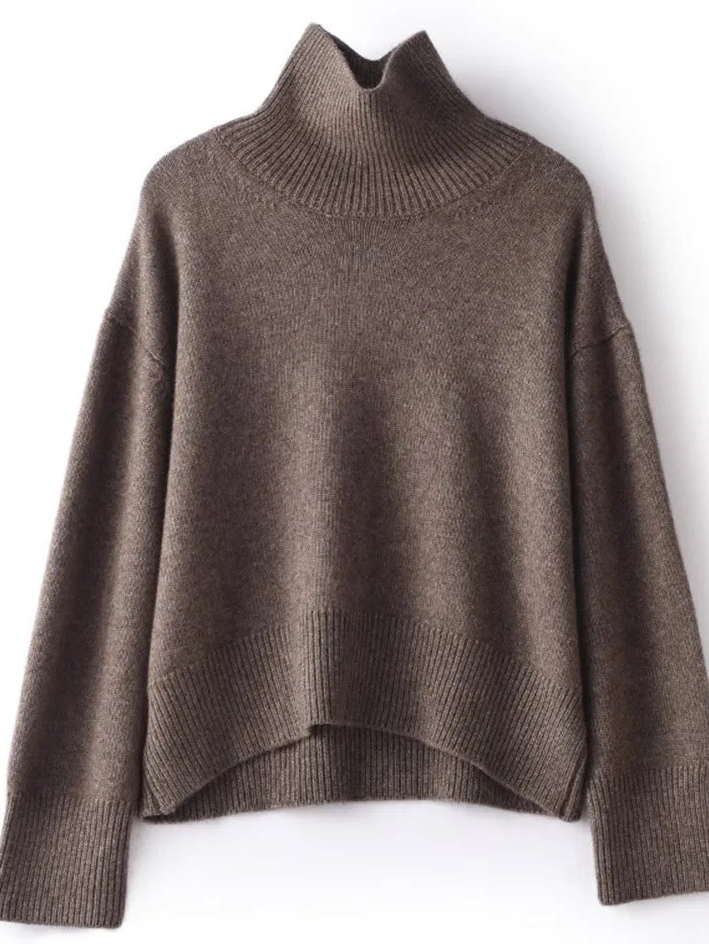 Pure Cashmere Turtleneck Sweater