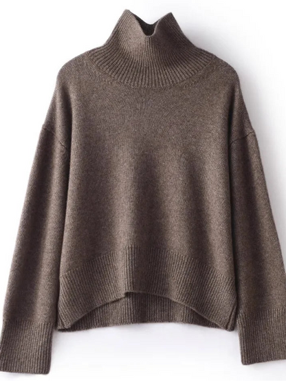 Pure Cashmere Turtleneck Sweater