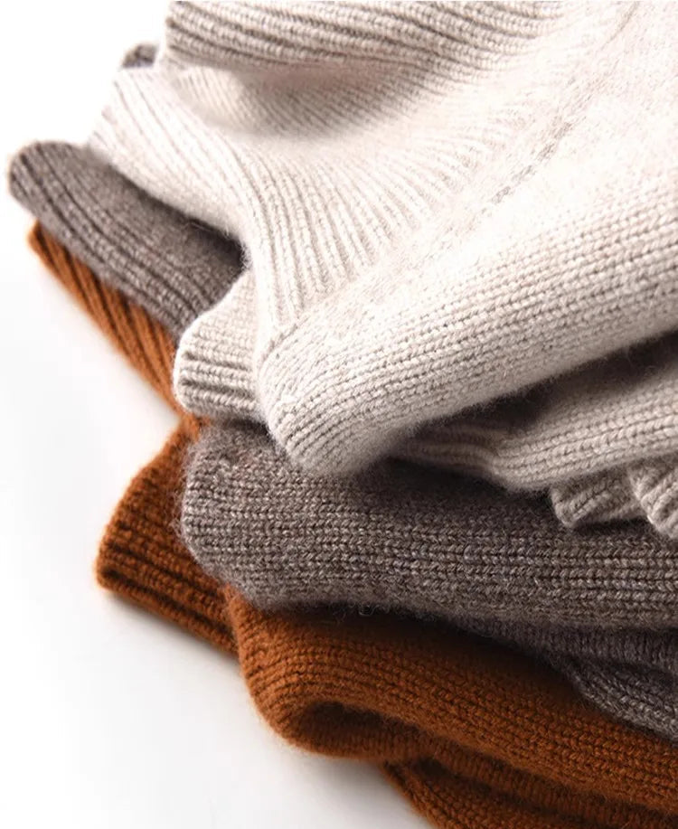 Pure Cashmere Turtleneck Sweater