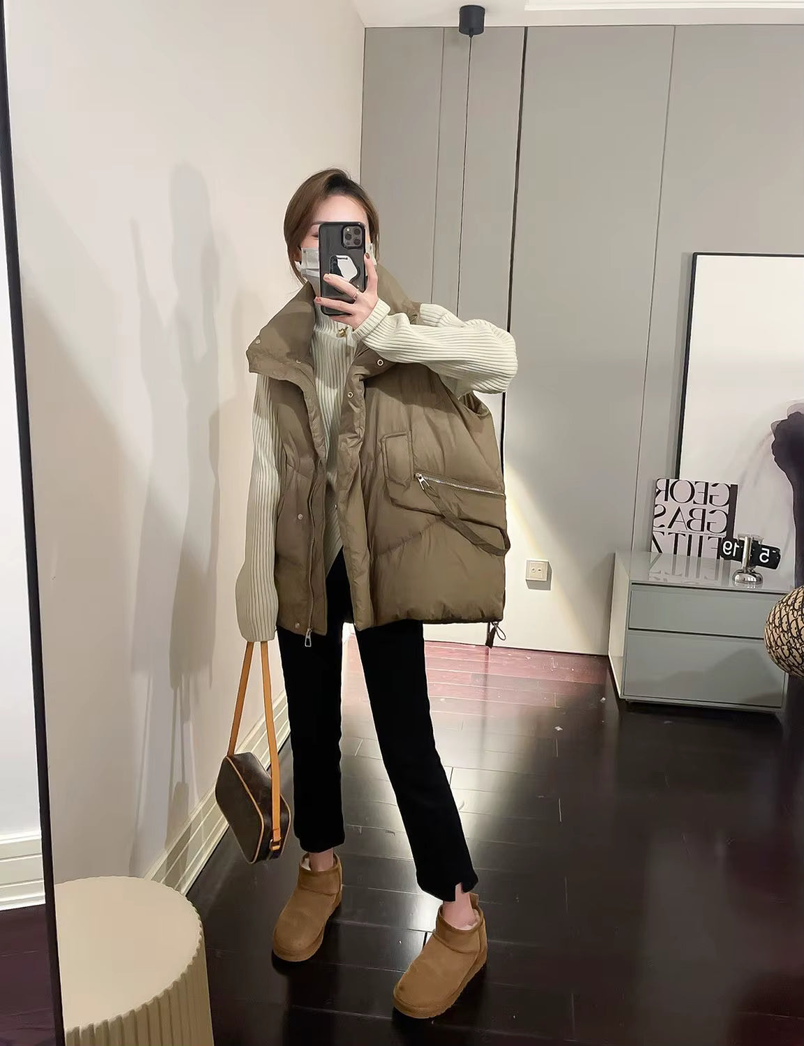 Soft Ribbed Knit Pullover Sweater