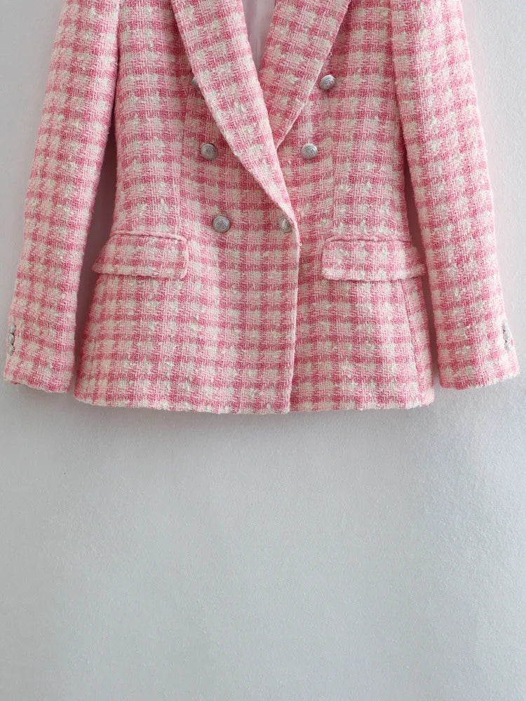 Heritage Tweed Double-Breasted Blazer