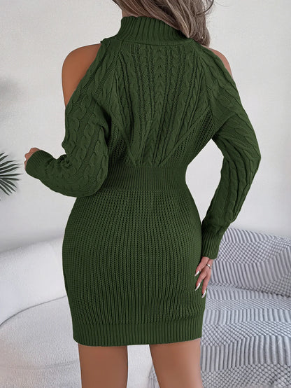 Shoulder Cut-Out Knit Bodycon Dress – Vohran