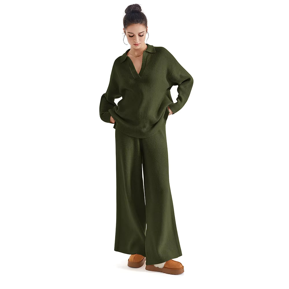 Soft Knit Two-Piece Loungewear Set