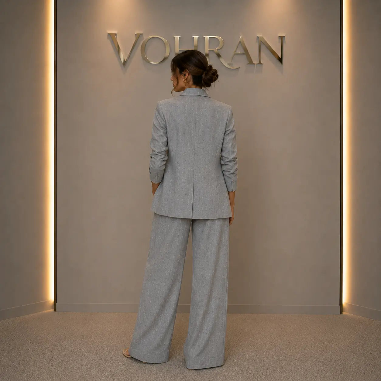 Linen Blazer – Women's Tailored 3/4 Sleeve Summer Jacket
