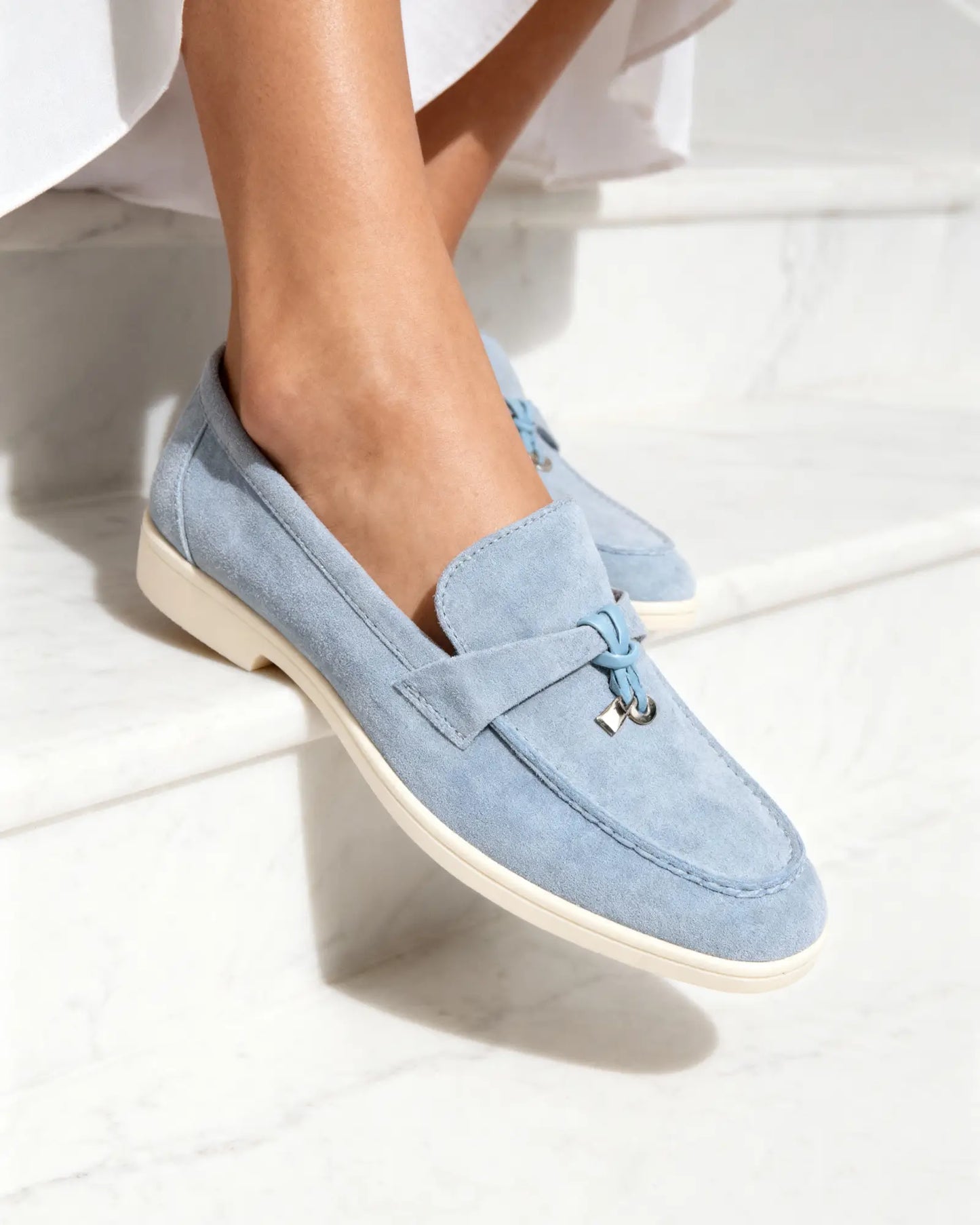 Suede Bit Loafer – Women's Luxury Slip-On Shoes