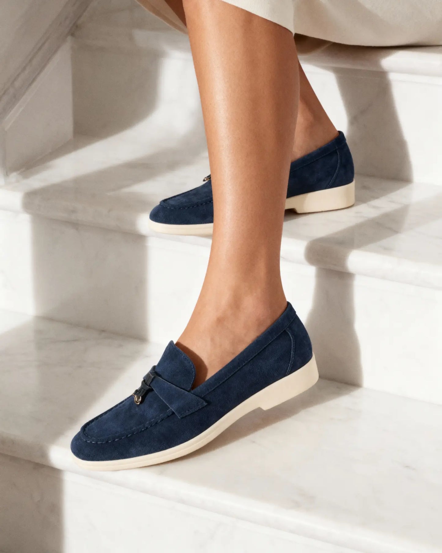 Suede Bit Loafer – Women's Luxury Slip-On Shoes