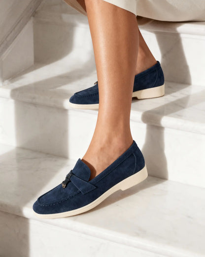 Suede Bit Loafer – Women's Luxury Slip-On Shoes