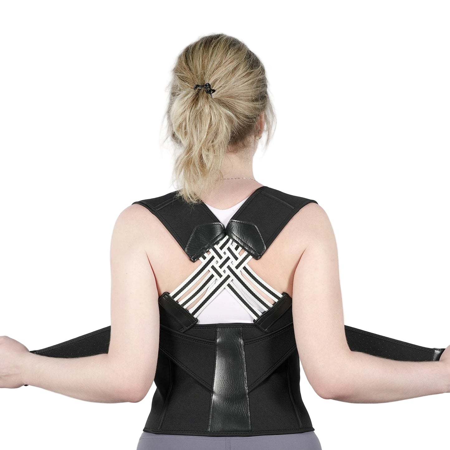 Adjustable posture corrector for women and men, back and shoulder support by Vohran UK